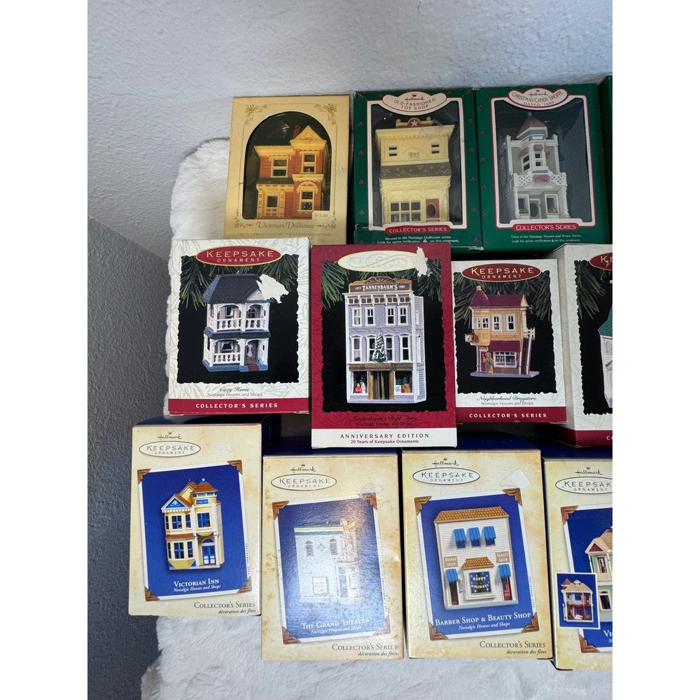Lot 30 Hallmark Nostalgic Houses and Shops Keepsake Ornaments Vintage Village - Picture 2 of 10